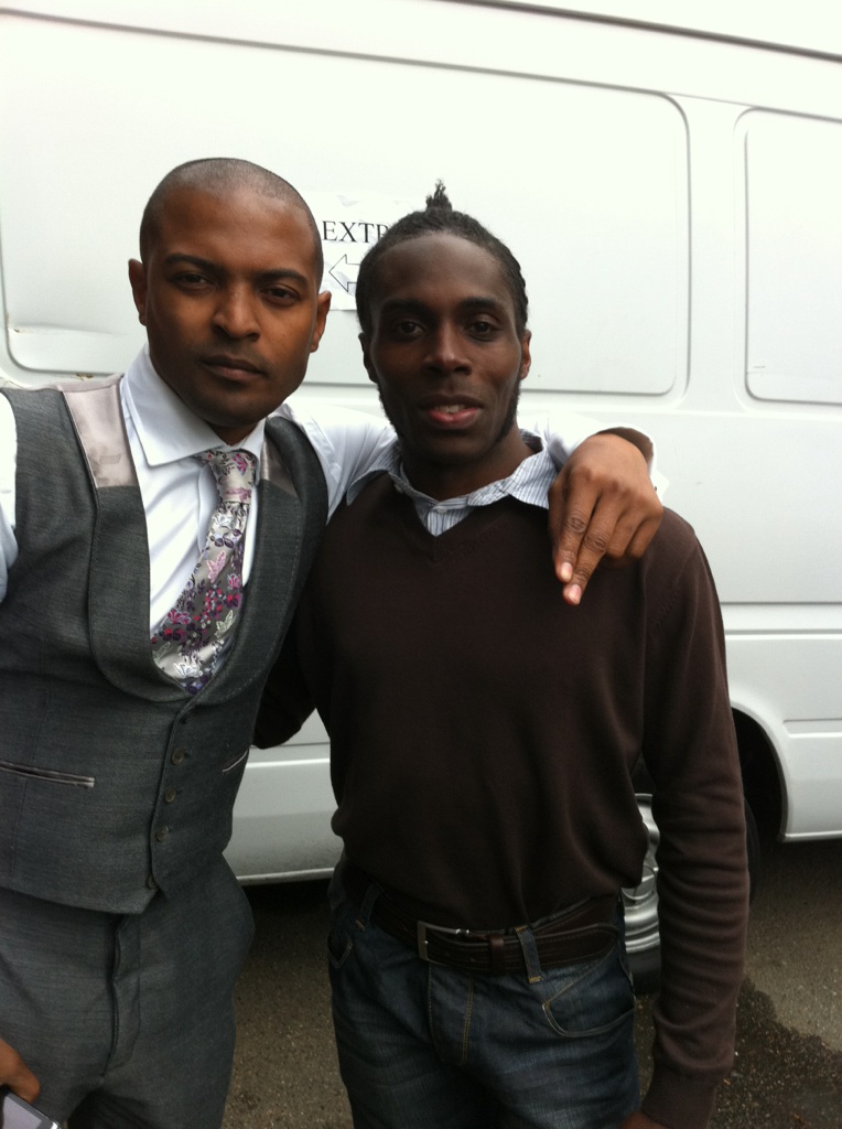 Film: The Knot - Tyrone on set with Noel Clarke