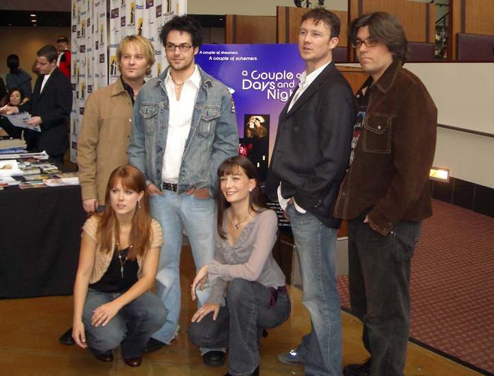 A Couple of Days & Nights Premiere - LA Film Festival (L-R) KW Miller Alison Munn David Lago Erika Amato Joe Peracchio Vaughn Verdi (Writer/Director)