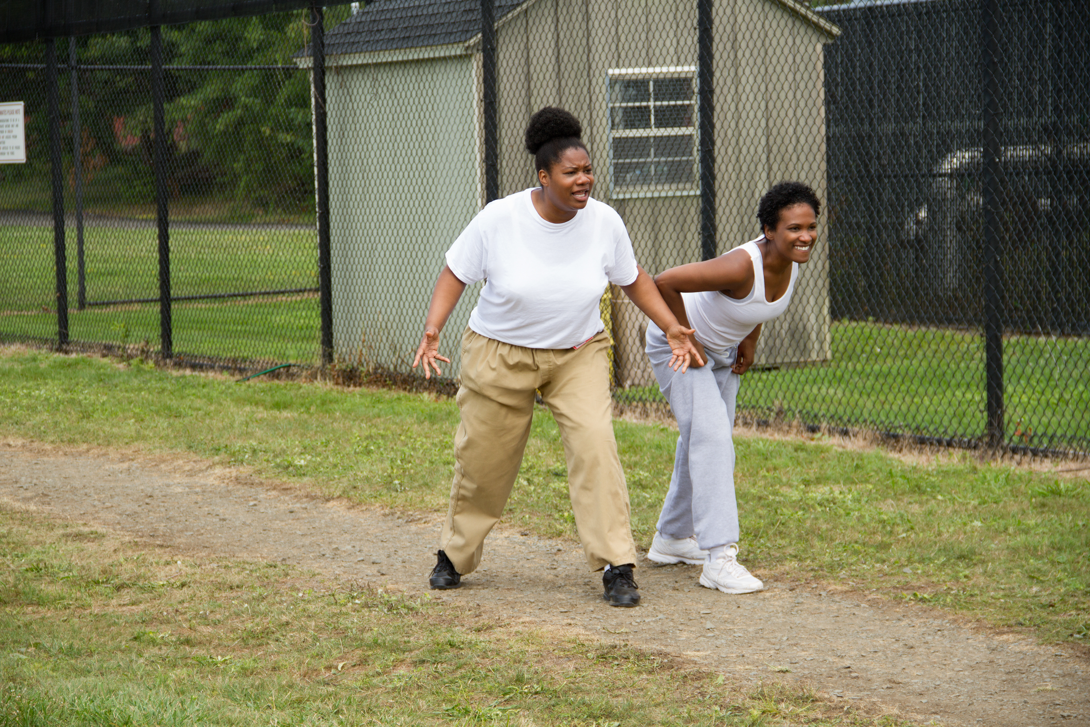 Still of Vicky Jeudy and Adrienne C. Moore in Orange Is the New Black (2013)