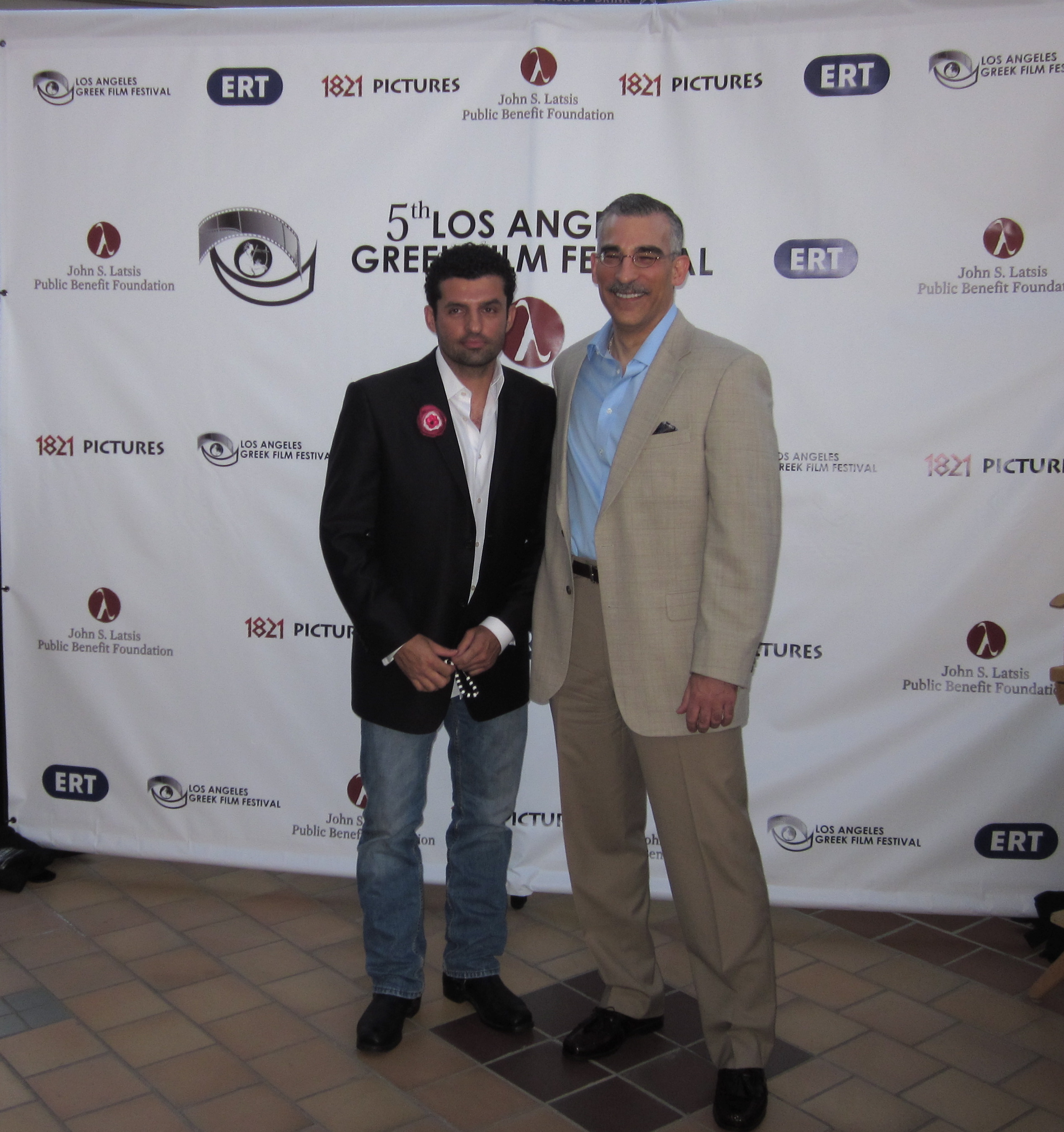 Actor Peter Nikkos and Paul Lillios at the 