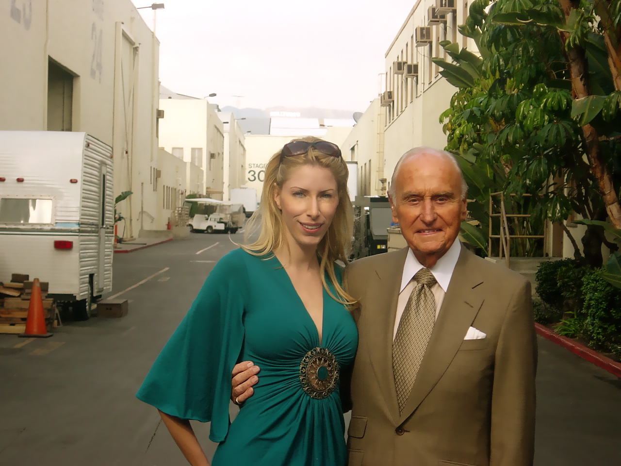 A.C. Lyles & Erika Mariani at Paramount Studio Lot in L.A.