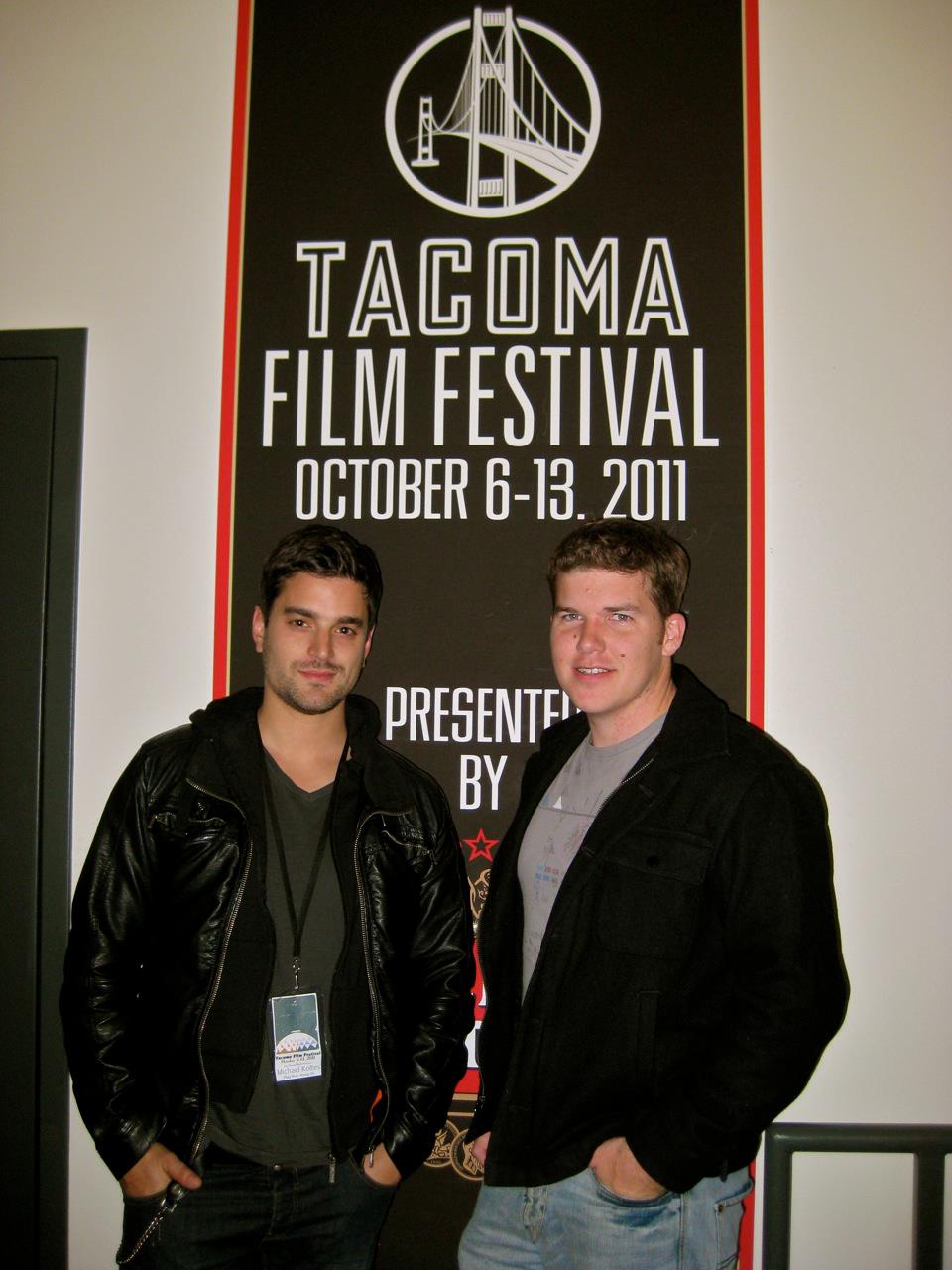 Christopher Slaughter and Michael Koltes at the Tacoma Film Festival