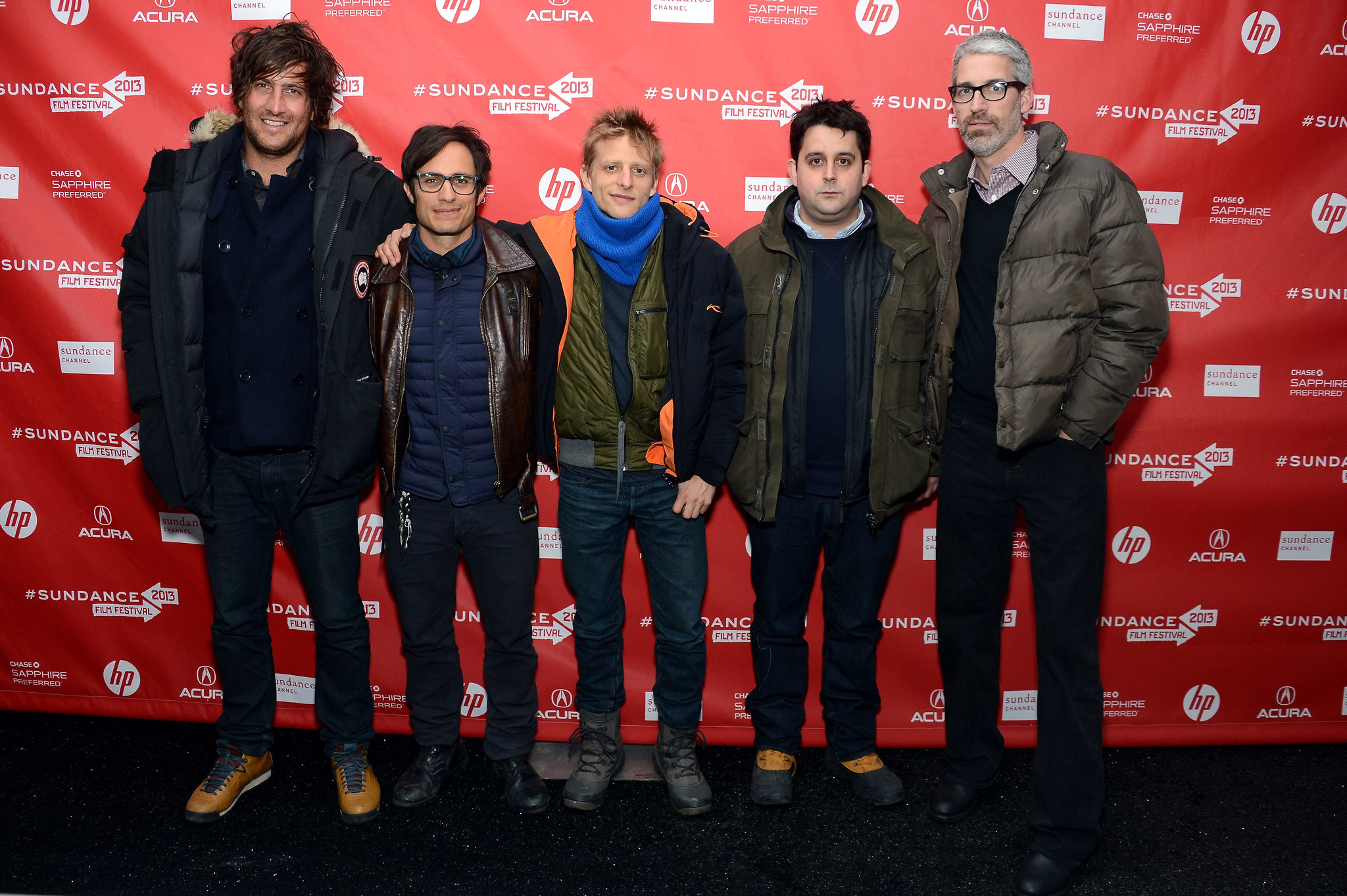 Gael García Bernal, Mark Monroe, Marc Silver, Thomas Benski and Lucas Ochoa at event of Who is Dayani Cristal? (2013)