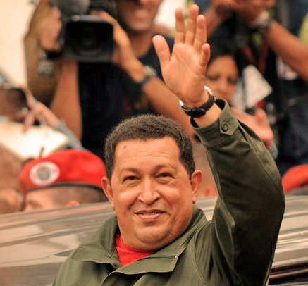 Hugo Chávez was the President of Venezuela, and he was the greatest leader of the Bolivarian Revolution in South America who successfully created the new model for the international socialist movement of the 21st. century. A Still in the film.
