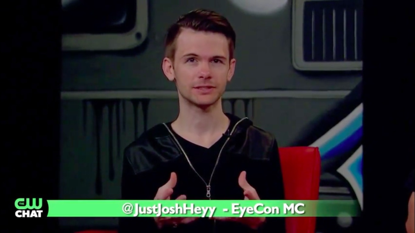 Joshua talking about upcoming CW shows as well as upcoming Eyecon Conventions on CW Chats