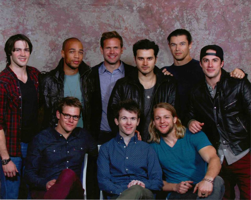 Josh with cast members of The Vampire Diaries and The Originals at an Eyecon Convention