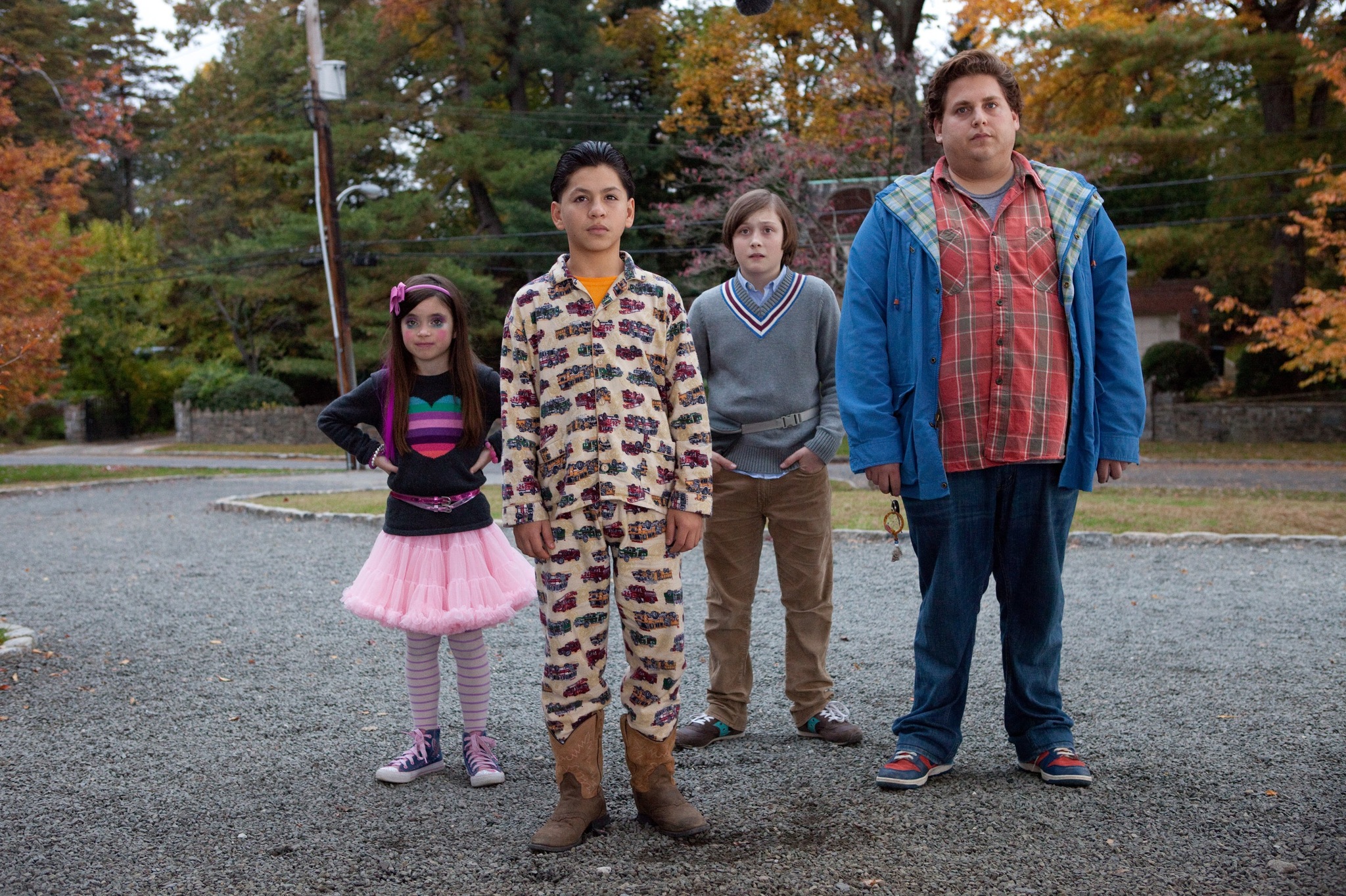 Still of Jonah Hill, Max Records, Kevin Hernandez and Landry Bender in Aukle nakciai (2011)