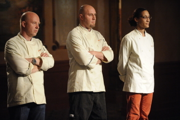 Still of Carla Hall, Stefan Richter and Hosea Rosenberg in Top Chef (2006)