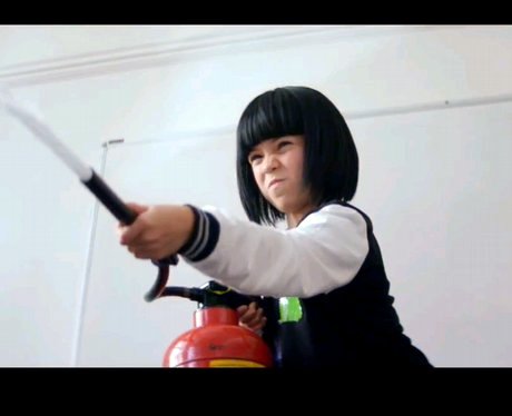 Adrianna Bertola as the young Jessie J in the 'Whos Laughing Now' video