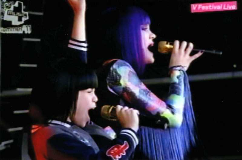 Adrianna Bertola with Jessie J live together at V Festival 2011