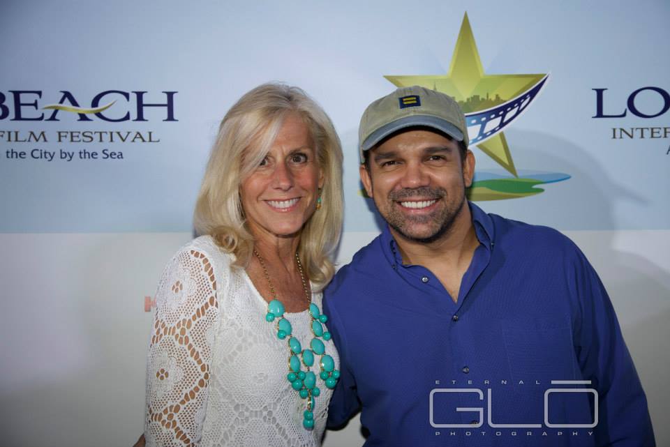 Lisa Kohan and Flavio Alves at the screening of The Secret Friend at the 2013 Long Beach International Film Festival (NY).