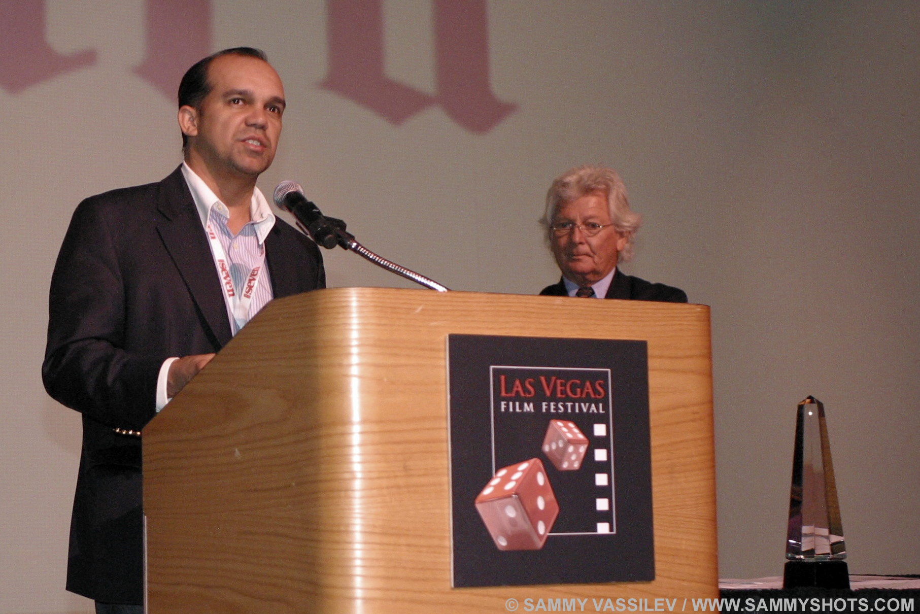 Flavio Alves speaking at the Las Vegas International Film Festival (July 2011).