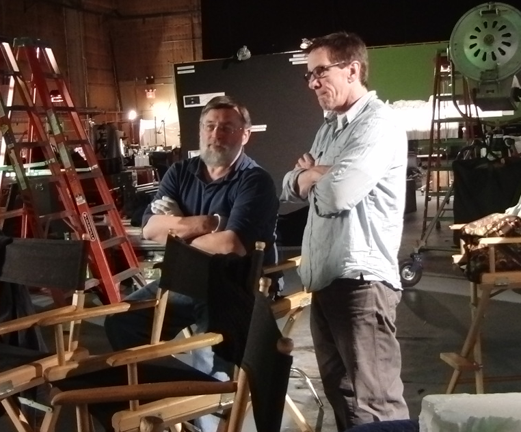 John Whalan on-set with Lew Gluck