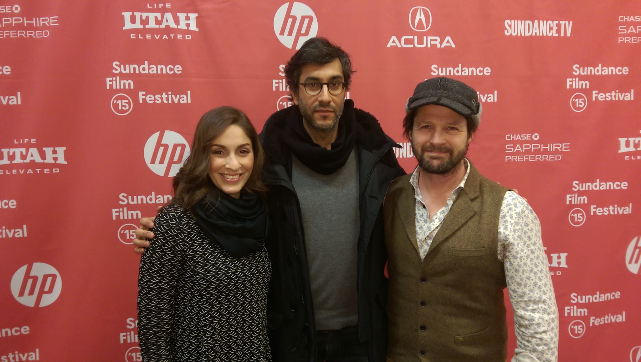 Director Ramin Bahrani and on-screen husband Tim Guinee at the Sundance 
