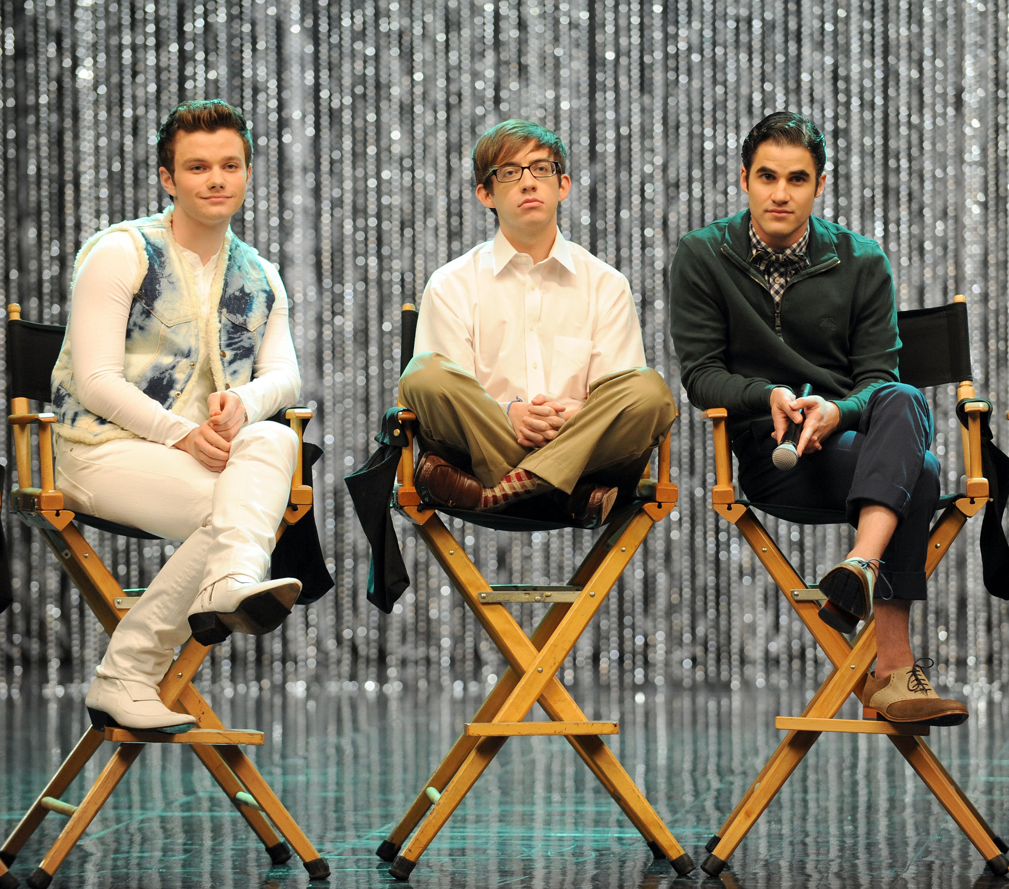 Darren Criss, Kevin McHale and Chris Colfer at event of Glee (2009)