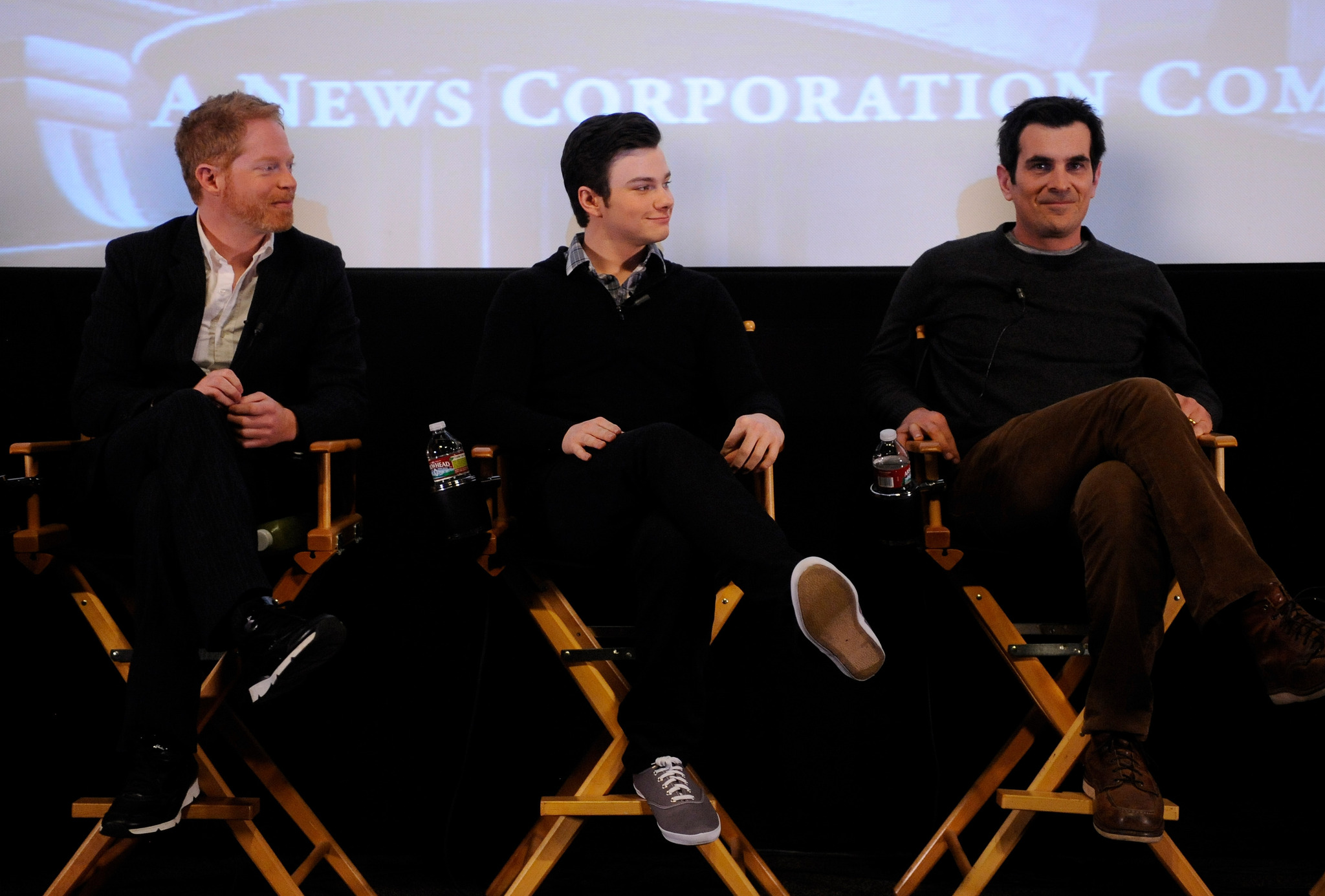 Ty Burrell, Jesse Tyler Ferguson and Chris Colfer