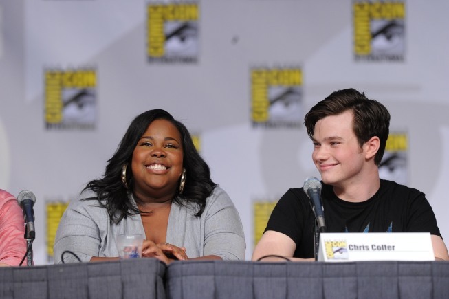 Chris Colfer and Amber Riley at event of Glee (2009)