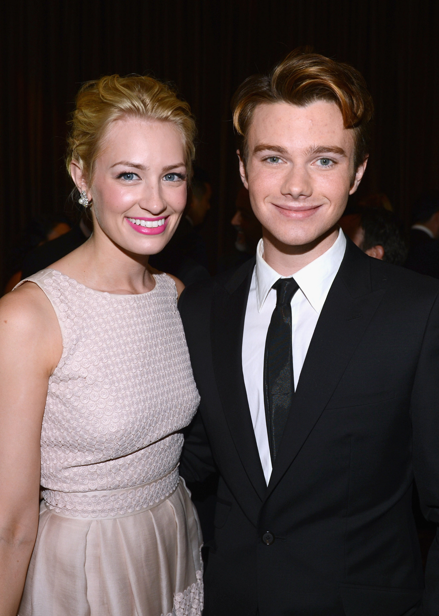 Chris Colfer and Beth Behrs