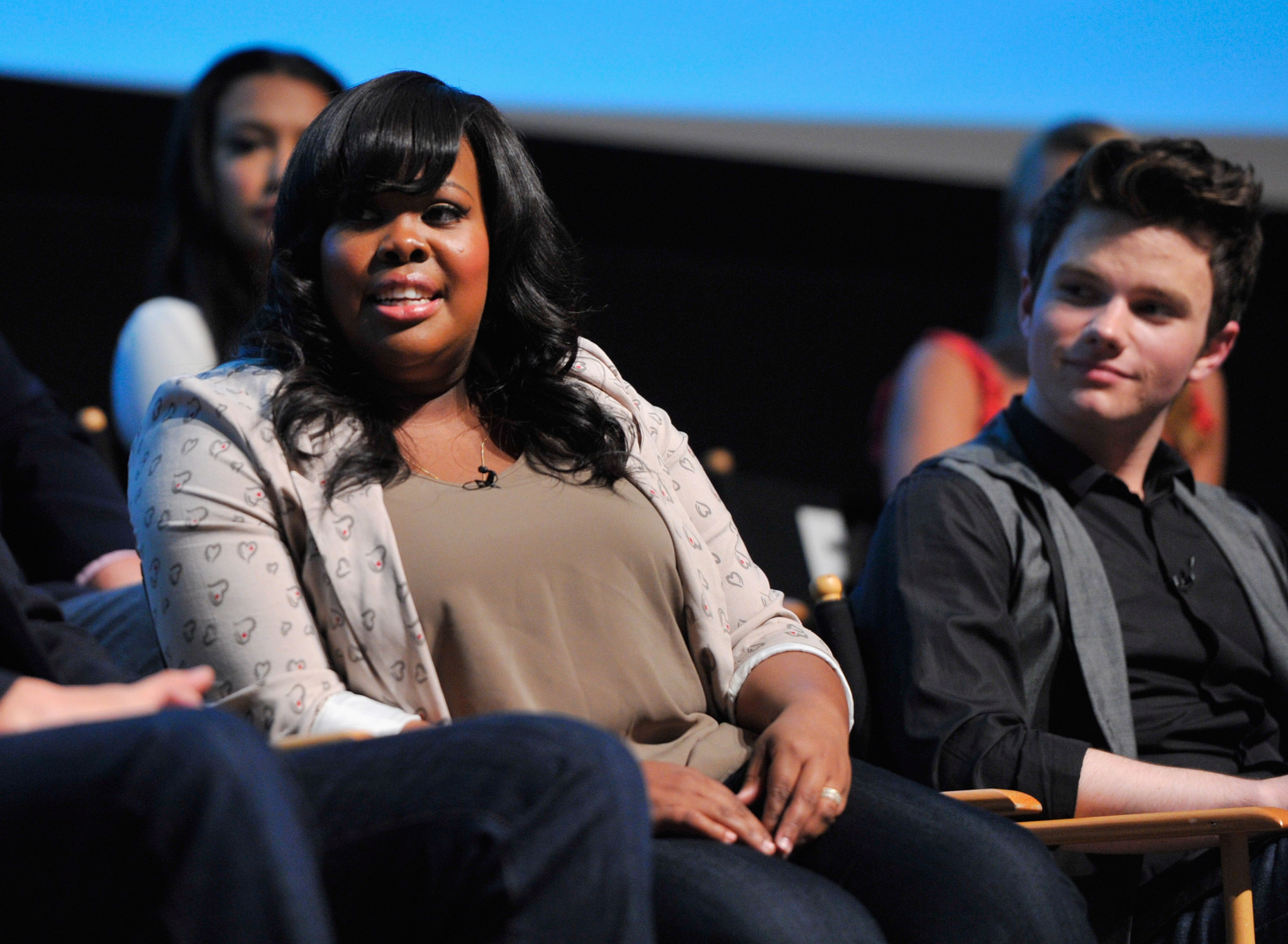 Chris Colfer and Amber Riley at event of Glee (2009)