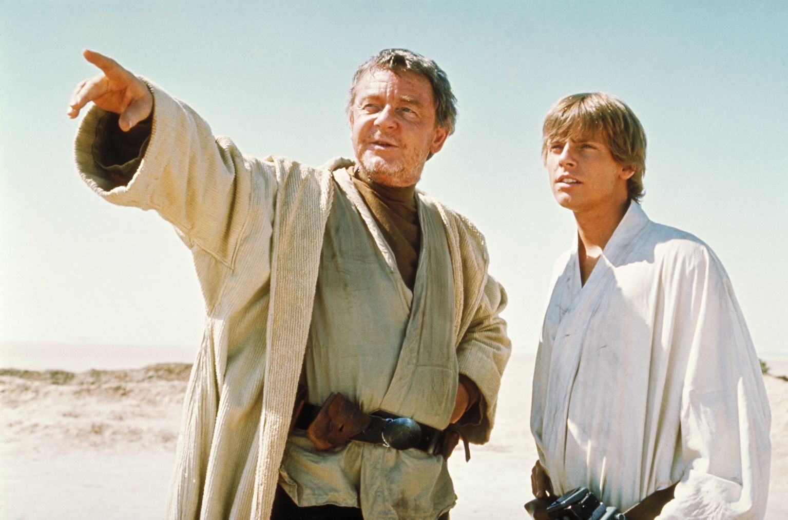 Still of Mark Hamill and Phil Brown in Zvaigzdziu karai (1977)