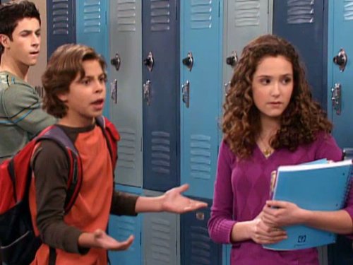 Still of Jake T. Austin and Kathryn Foley in Wizards of Waverly Place (2007)