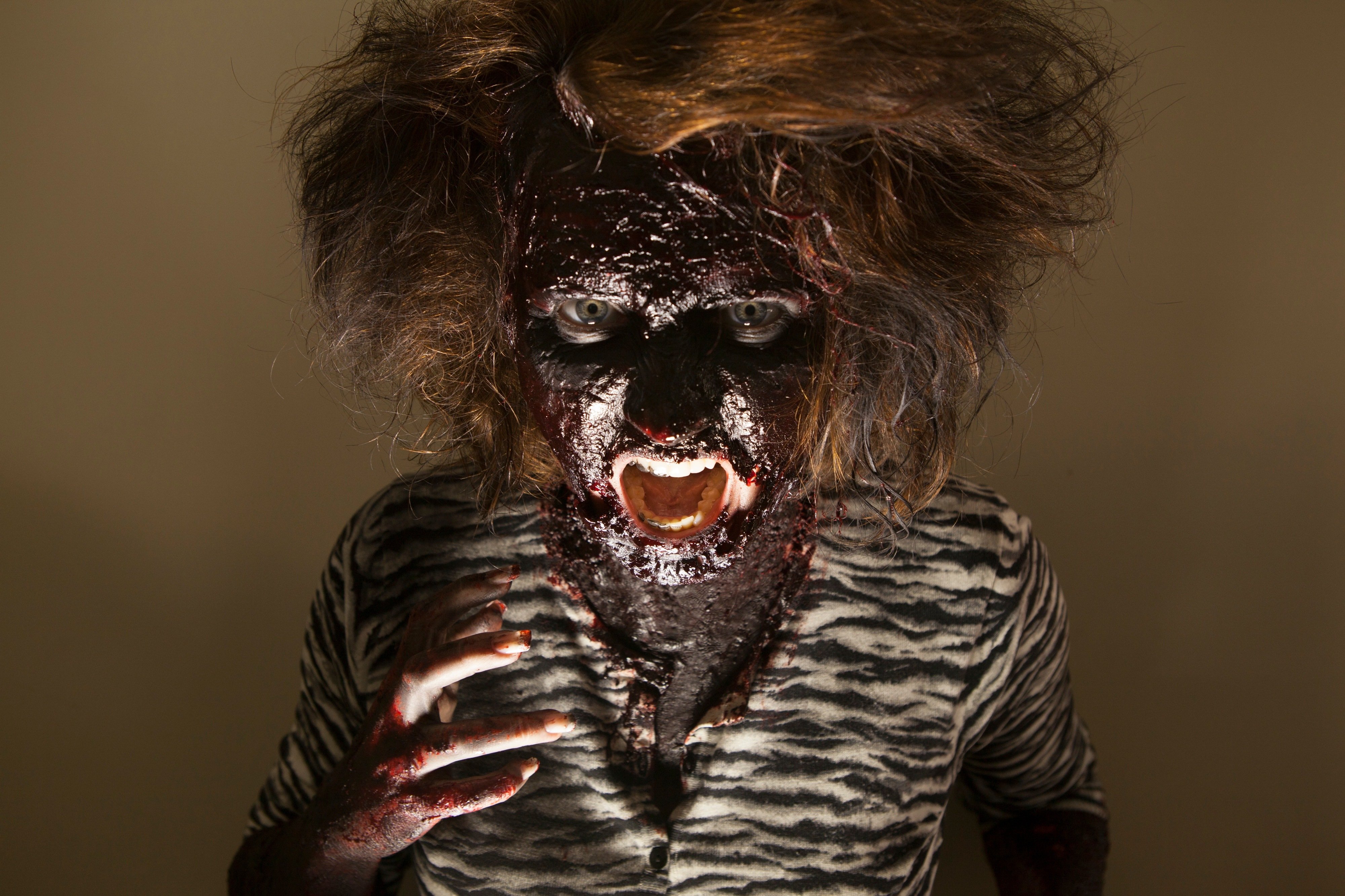 Alycia Yates as 'TIL DEATH's charred-and-undead Marie.