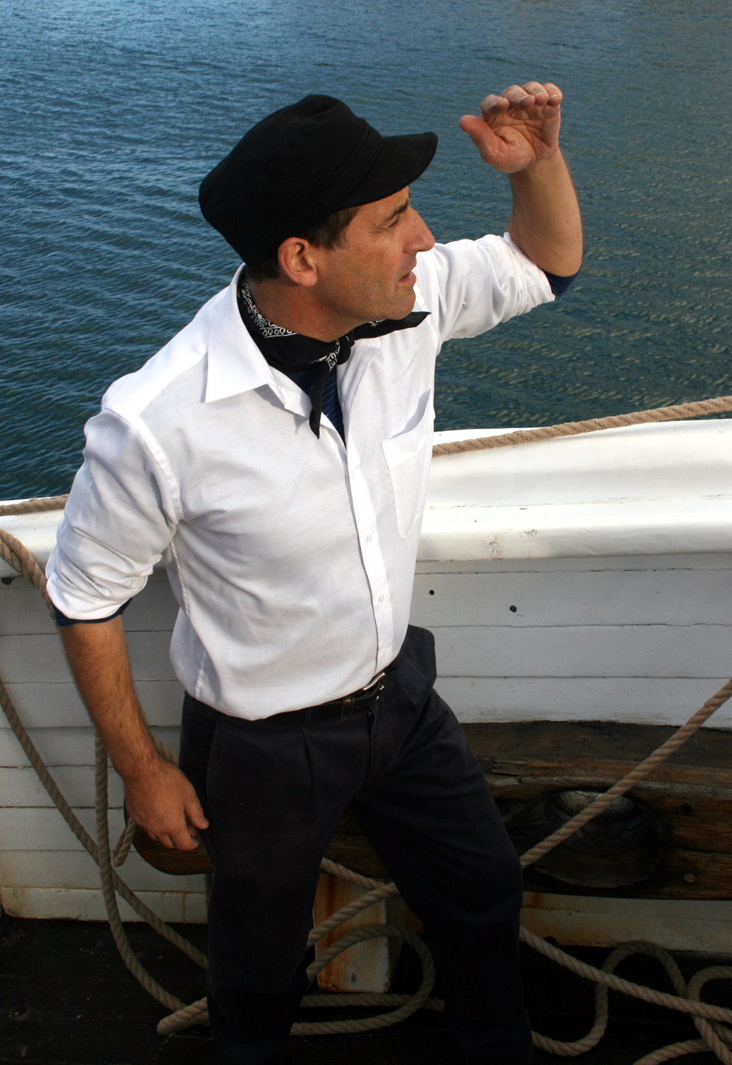 James Parbery - photo shoot for Sydney Tall Ships brochure