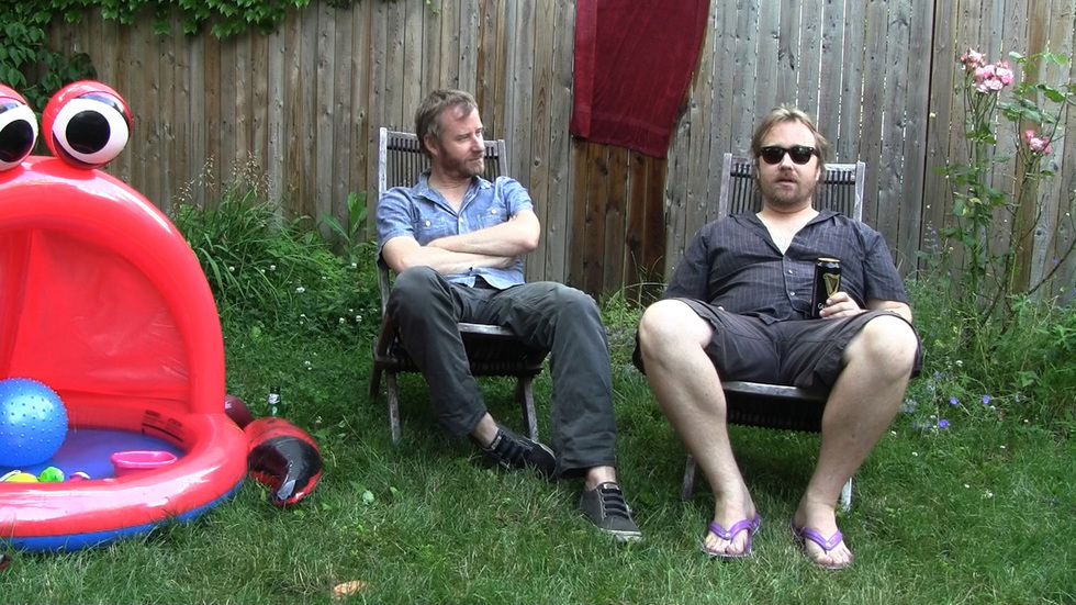 Still of Tom Berninger and Matt Berninger in Mistaken for Strangers (2013)