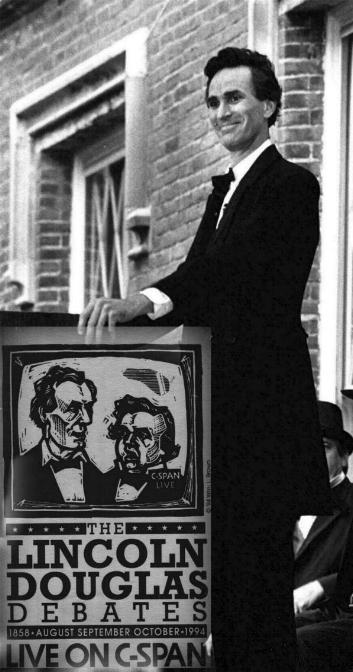 Michael Krebs as Abraham Lincoln. The Lincoln-Douglas Debates continues to be a C-Span most popular series, considered a classic program on their web site.