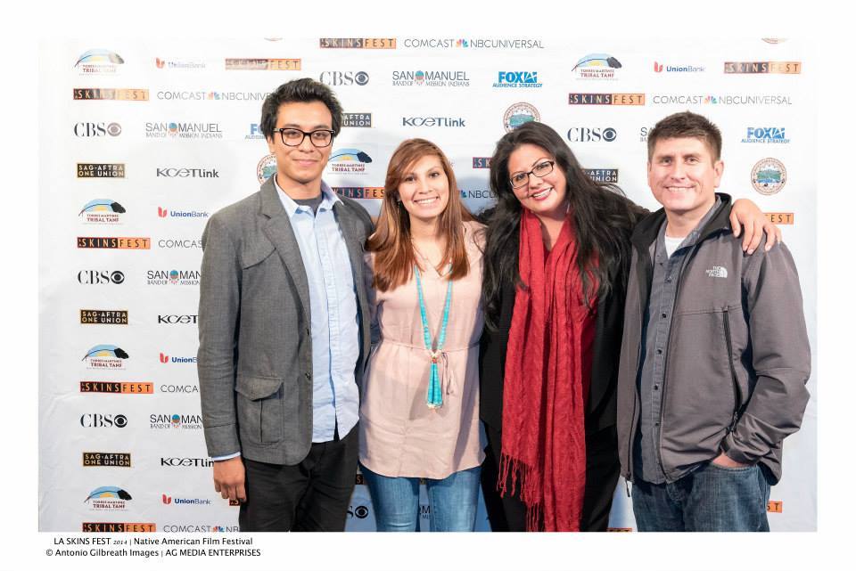 Los Angeles SkinFest American Indian Film Festival in Los Angeles, California. In Photo: Timothy Ornelas, Heather Singer, Pamela Peters and Duane Humeyestewa.