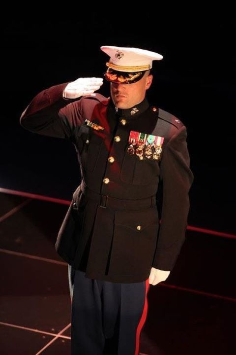 Larry Mitchell as a Marine Corps C.O. in 