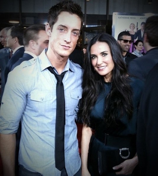 Justin Price, Demi Moore at Killers premiere.