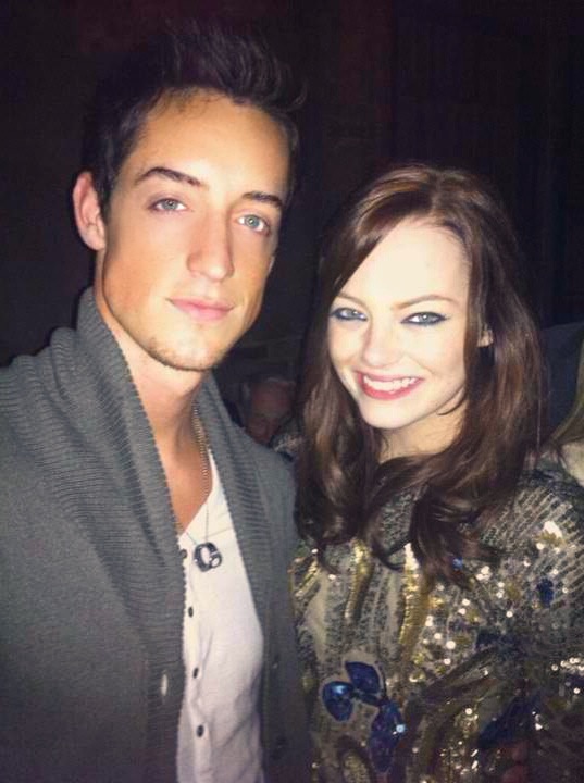 Justin Price and Emma Stone at a Premiere Afterparty in Hollywood, Ca. 2015