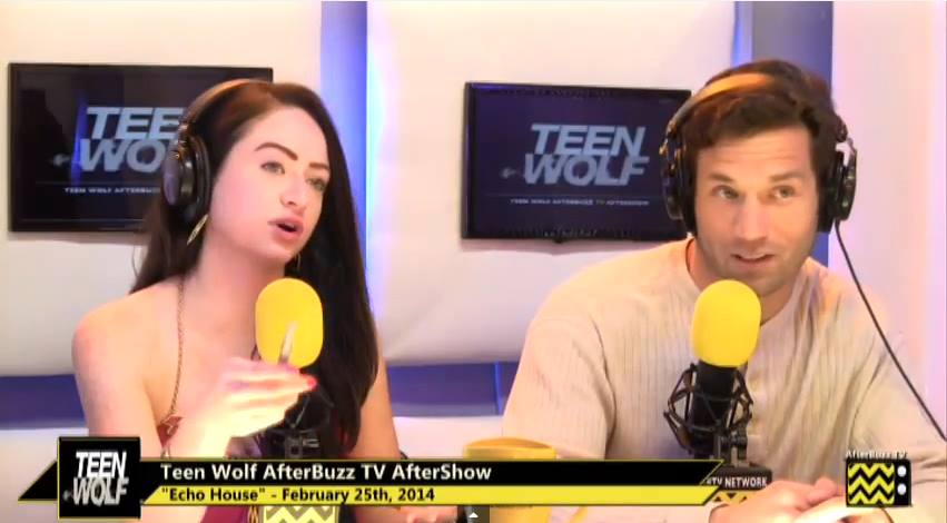 Christopher Tardieu with AfterBuzz TV host Kristen Elizabeth Snyder...