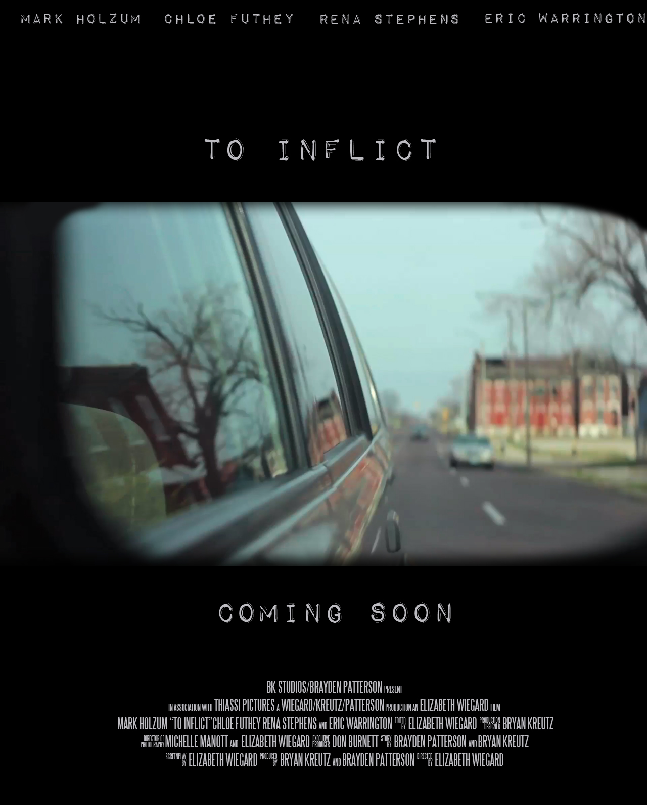 TO INFLICT is a short film about anger.
