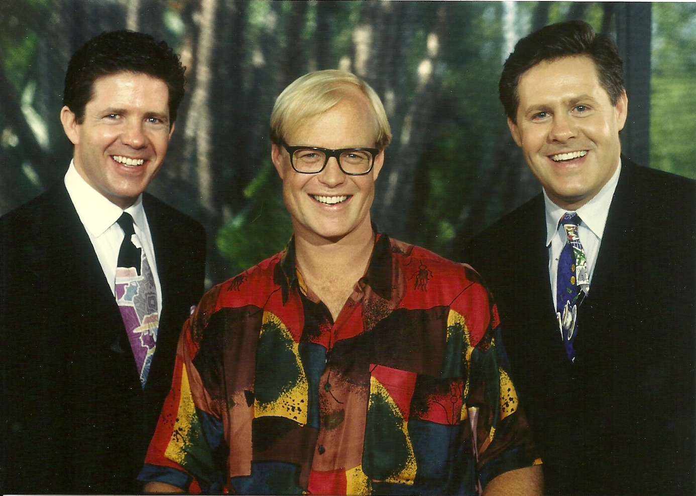 Bill Fagerbakke with the McCain Brothers after Good Morning Oklahoma interview.