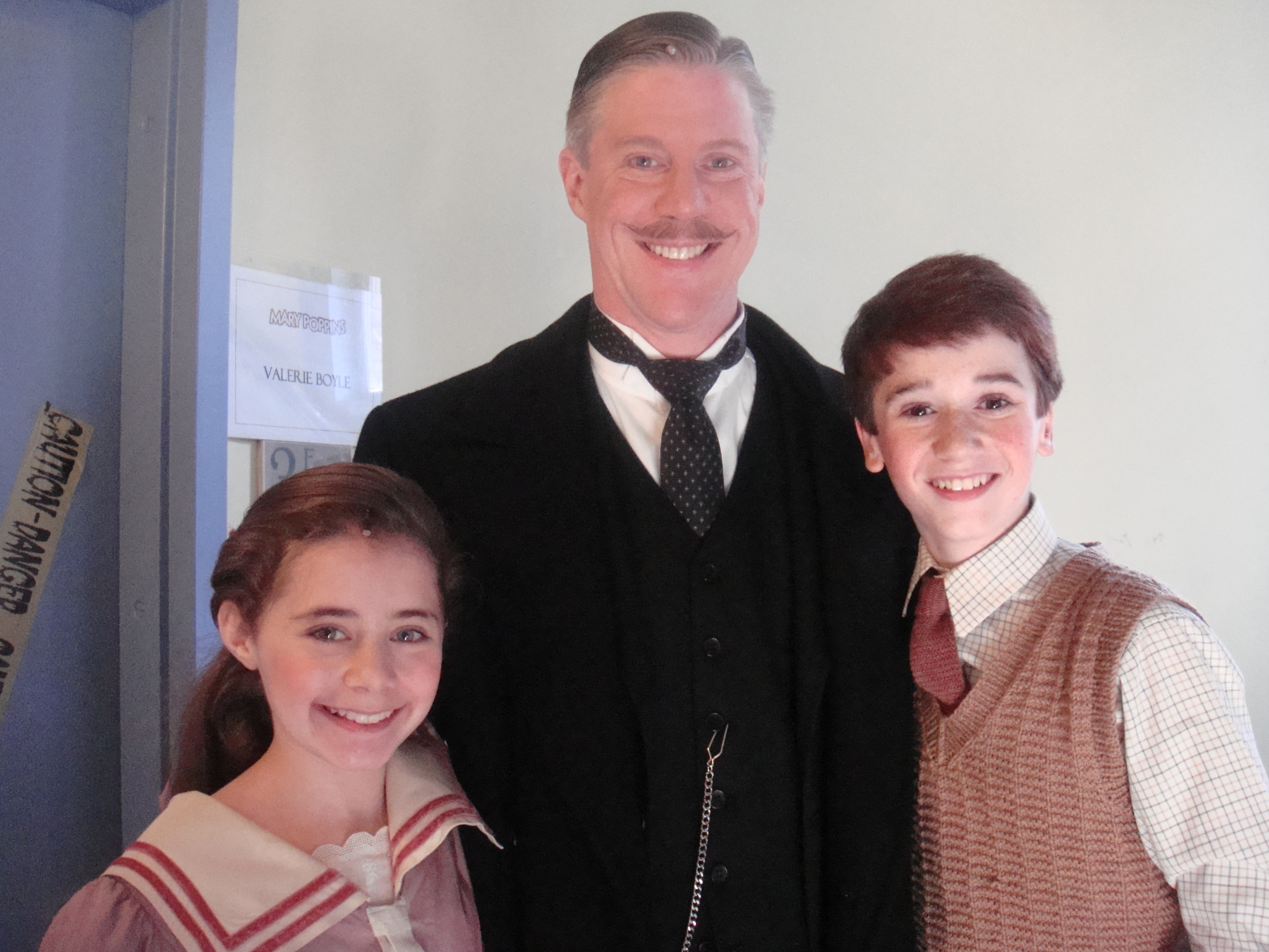 Rachel Resheff as Jane Banks in Mary Poppins on Broadway with Karl Kenzler(George Banks)