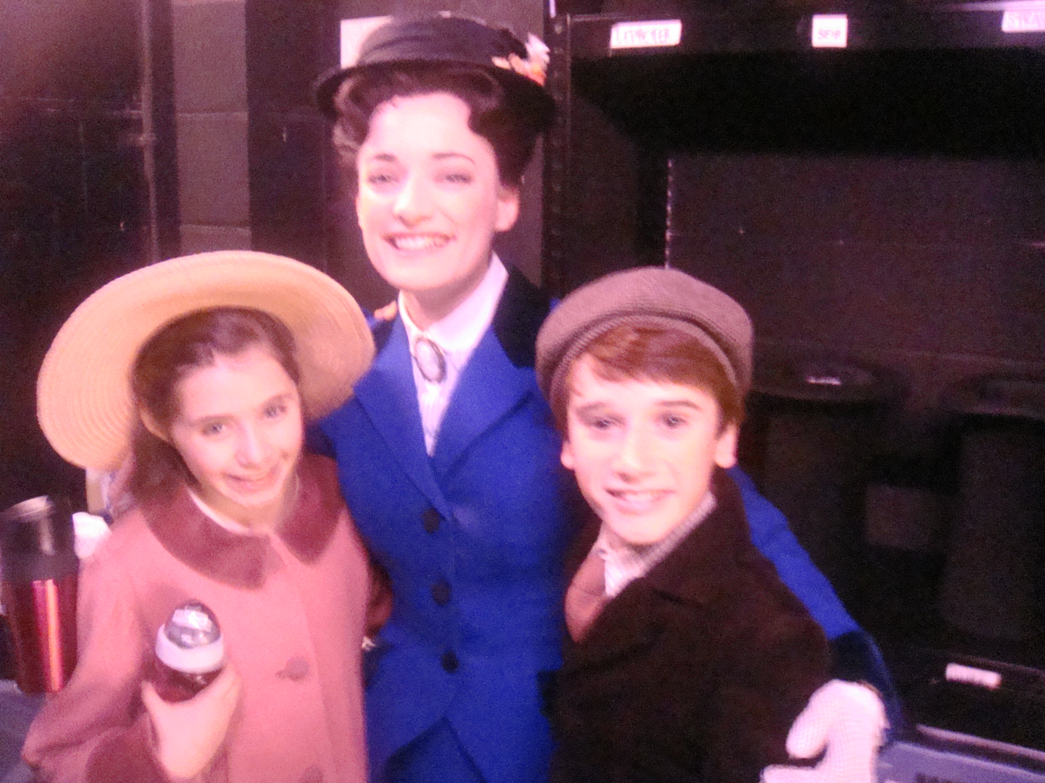 Rachel Resheff as Jane Banks in Mary Poppins on Broadway with Laura Michelle Kelly (Mary Poppins) 2010