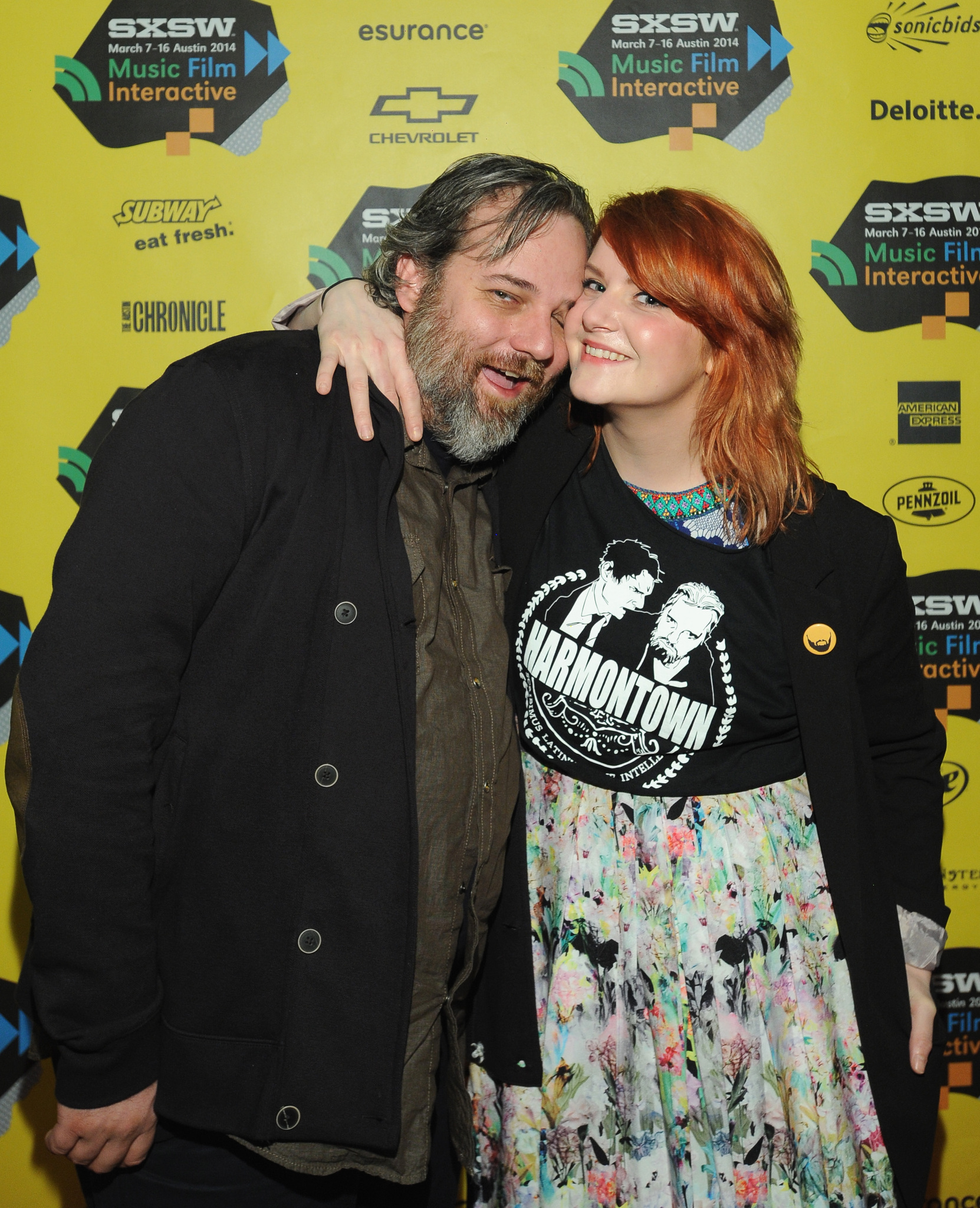 Dan Harmon and Erin McGathy at event of Harmontown (2014)