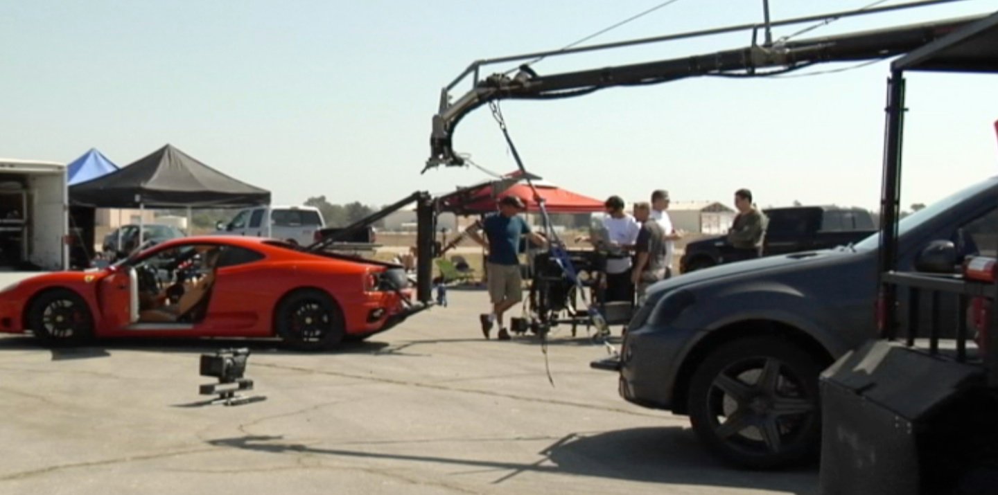 Douglas Brian Miller on location with Tim Damon/Camera Car Services