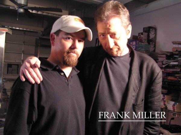 Douglas Brian Miller on location with Frank Miller