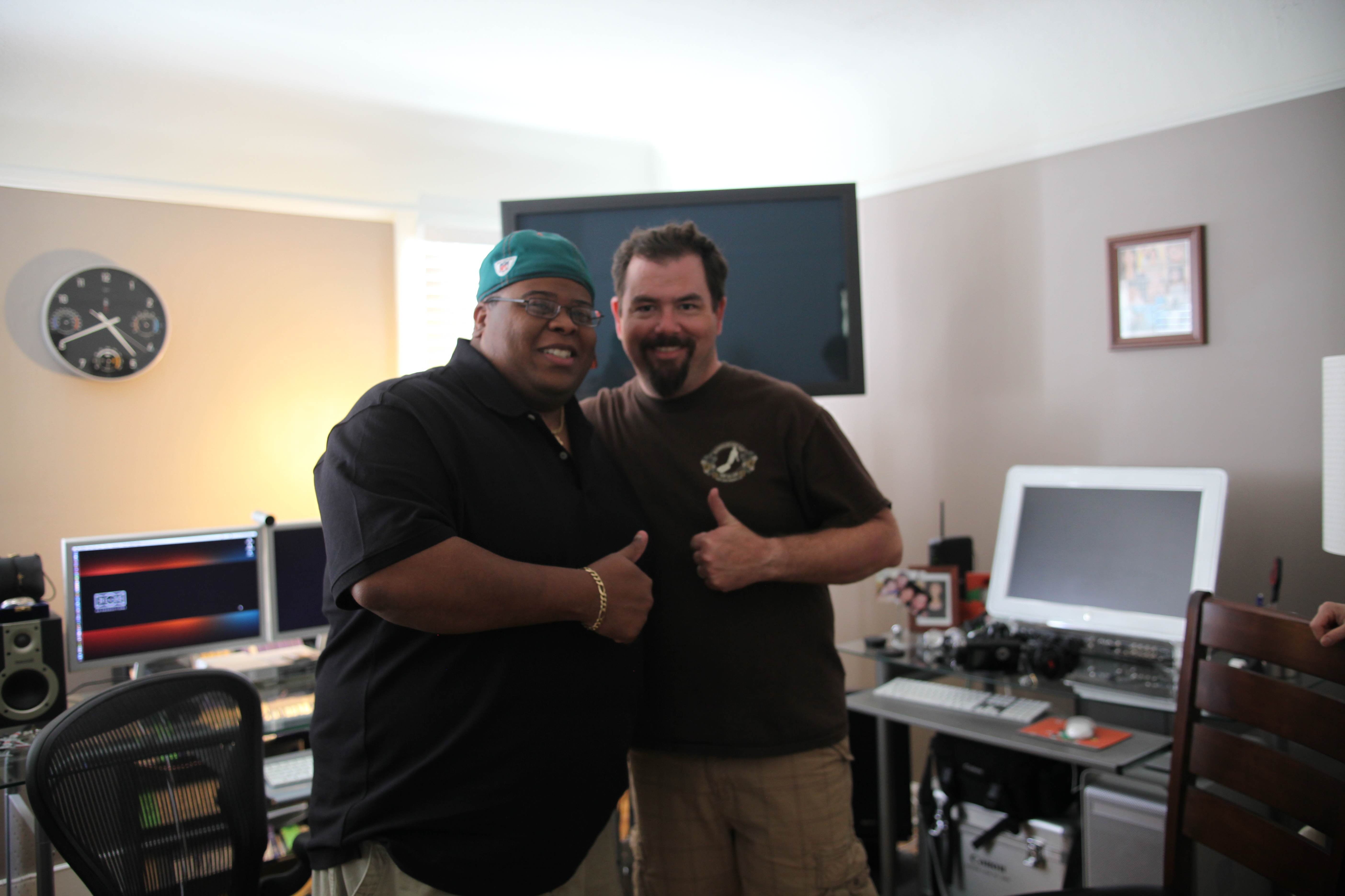 Douglas Brian Miller with music producer Eric Babers