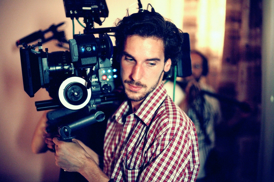Hadzi-Aleksandar Djurovic as camera operator on set of his debut LOVE COMES AFTER (2012)