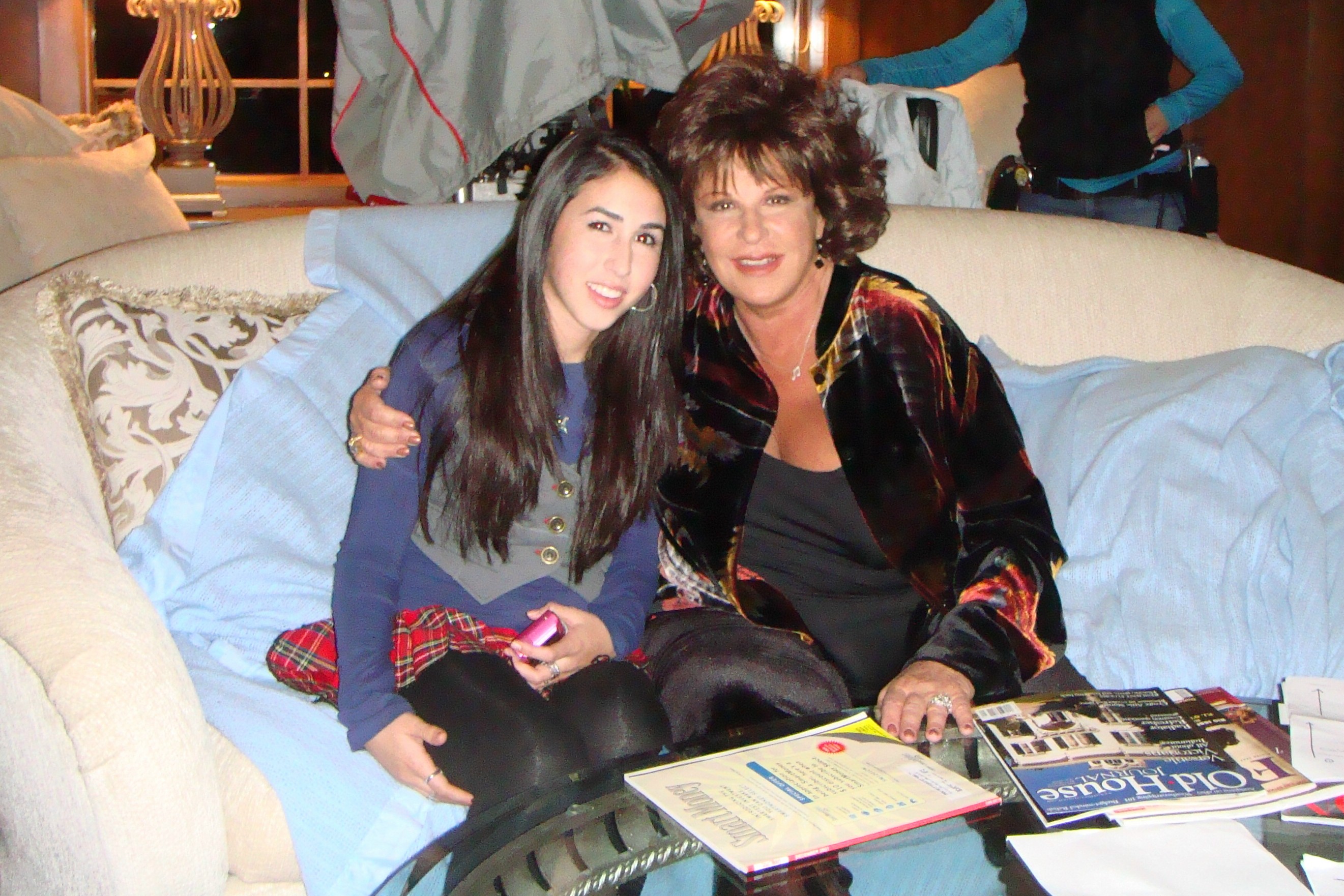 On the set of 'Oy Vey My Son Is Gay' with actress Lainie Kazan, my 