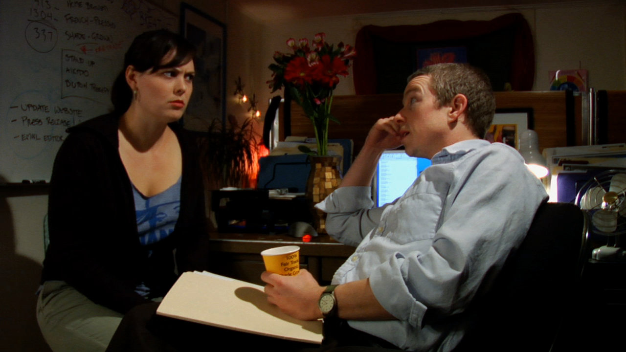 Darragh Kennan and Alycia Delmore in What the Funny (2008)