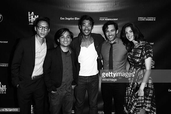 Katie Savoy, Chris Riedell, Tim Chiou, Viet Nguyen, and Chris Dinh attend the world premiere of Crush the Skull