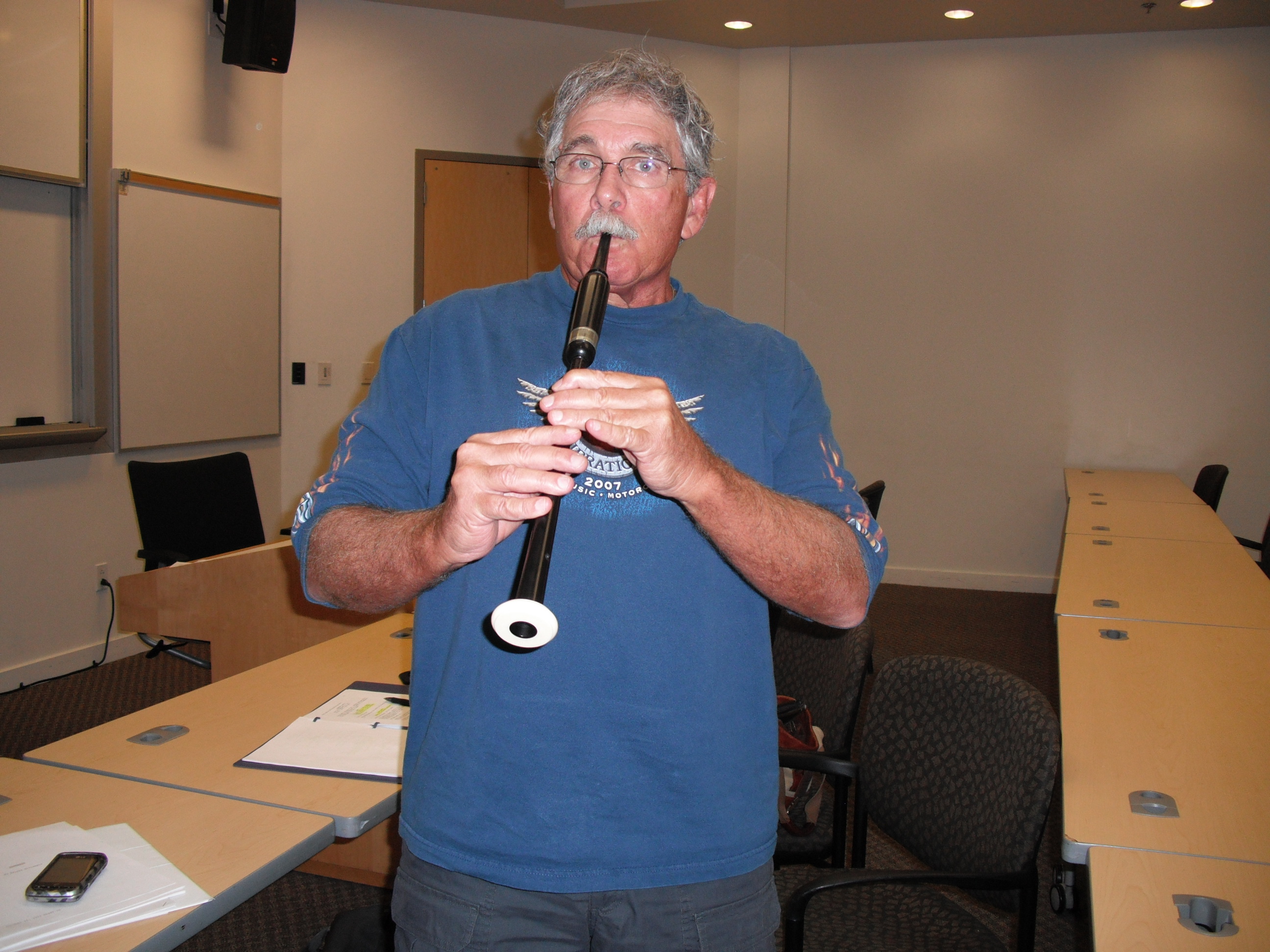 Trying to learn how to play the chanter for the movie 