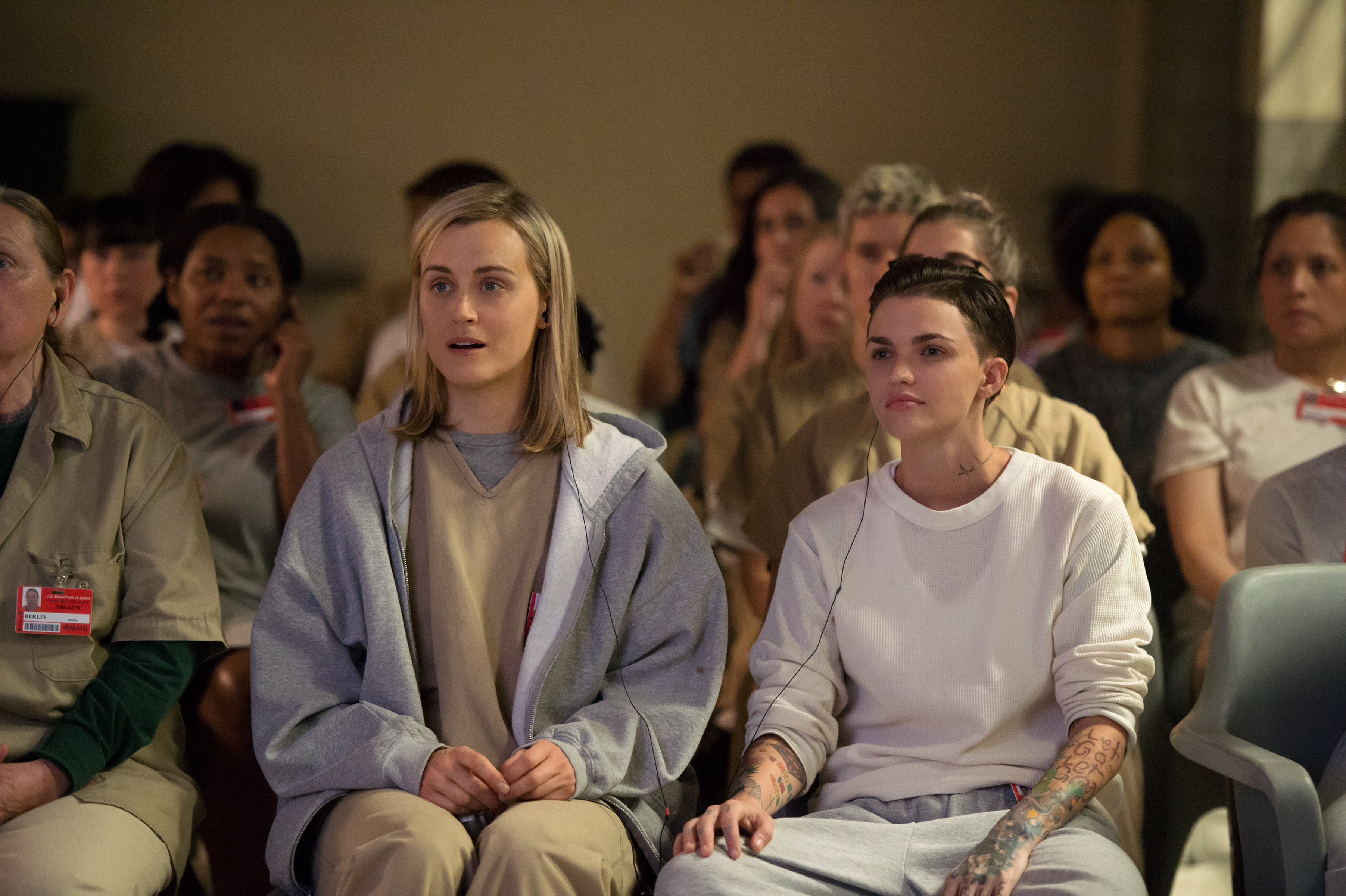 Still of Taylor Schilling and Ruby Rose in Orange Is the New Black (2013)