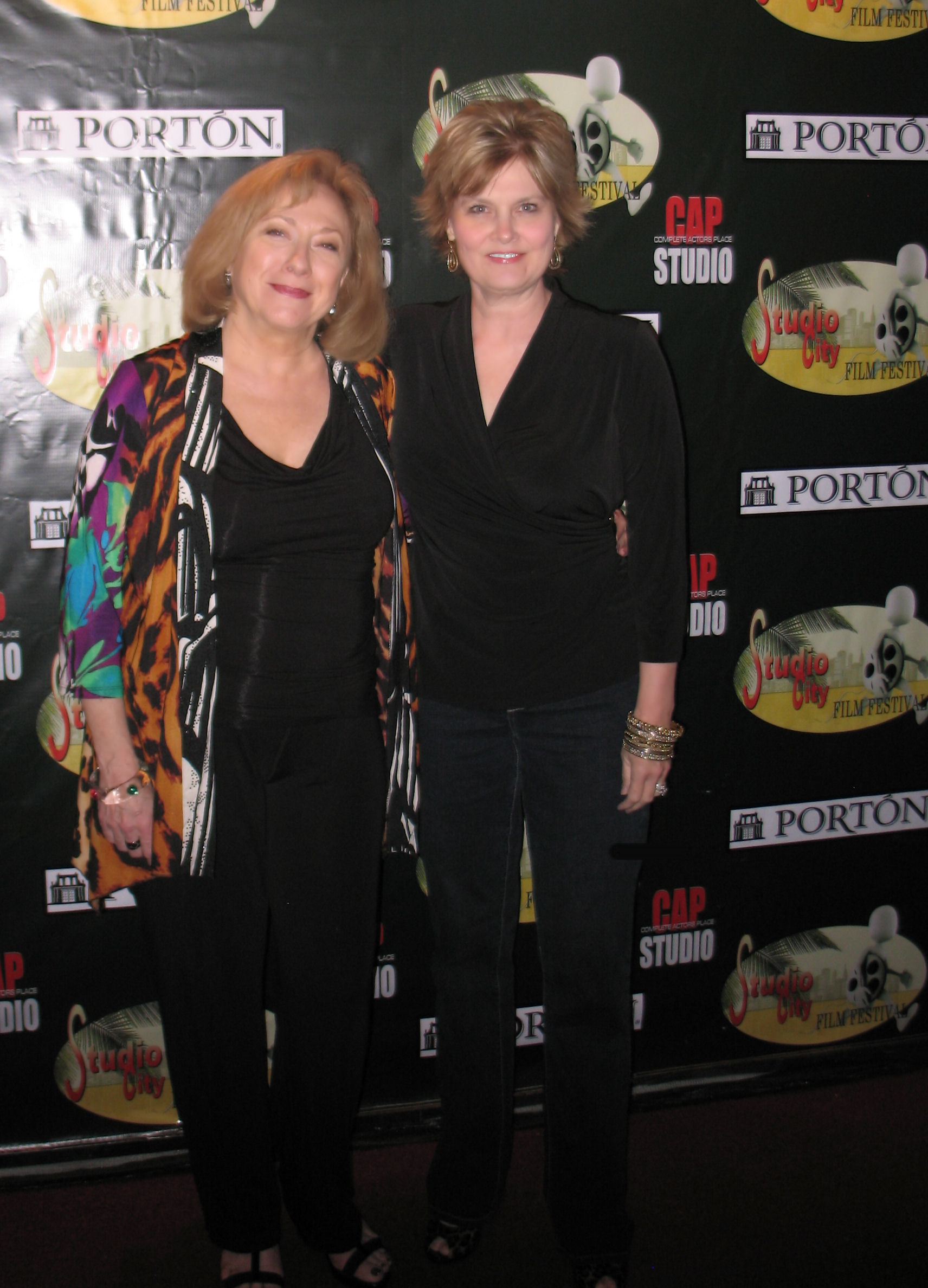 with Sharon Garrison, Executive Producer and Lead Actress in The Painted Woman, short drama
