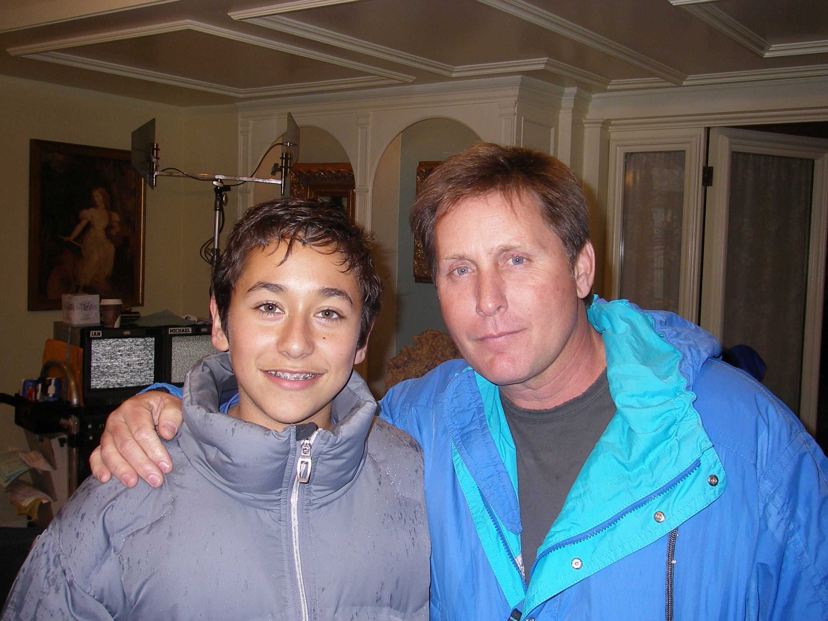 On Set of Numb3rs with Director, Emilio Estevez and Brennen Taylor